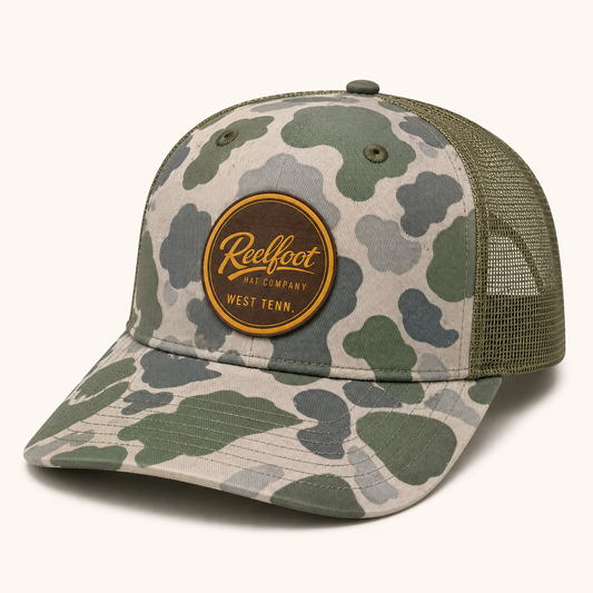 Reelfoot Hat Co Leather Logo Patch