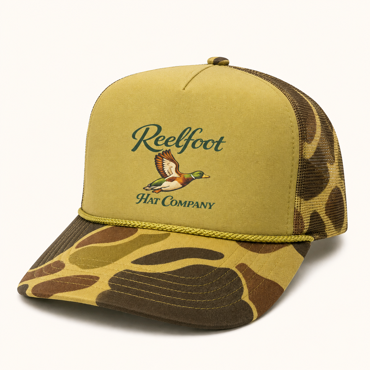 Old School Flying Duck Foam Trucker hat
