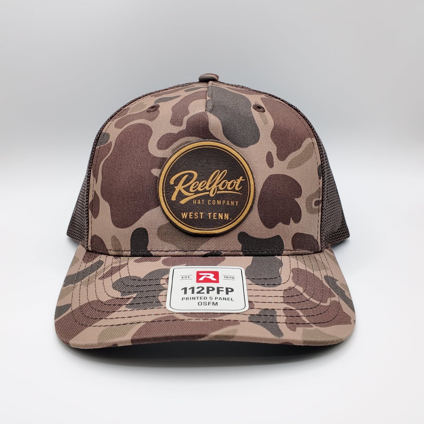 Reelfoot Hat Co Leather Logo Patch