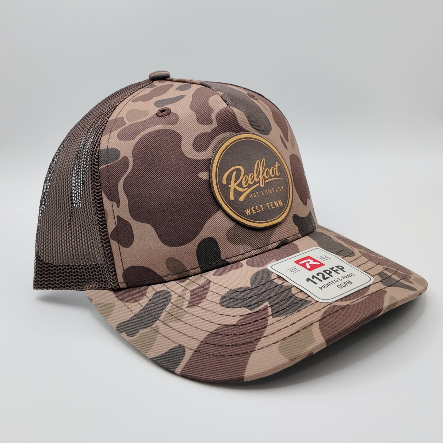 Reelfoot Hat Co Leather Logo Patch