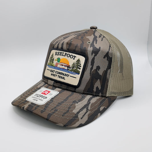 Vintage Style Mossy Oak Patch Hat