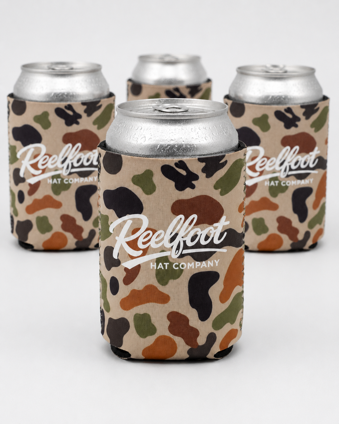 Reelfoot Old-School Camo 12 oz Standard Can Koozie