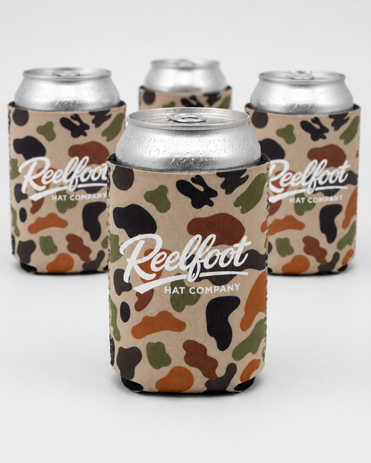 Reelfoot Old-School Camo 12 oz Standard Can Koozie