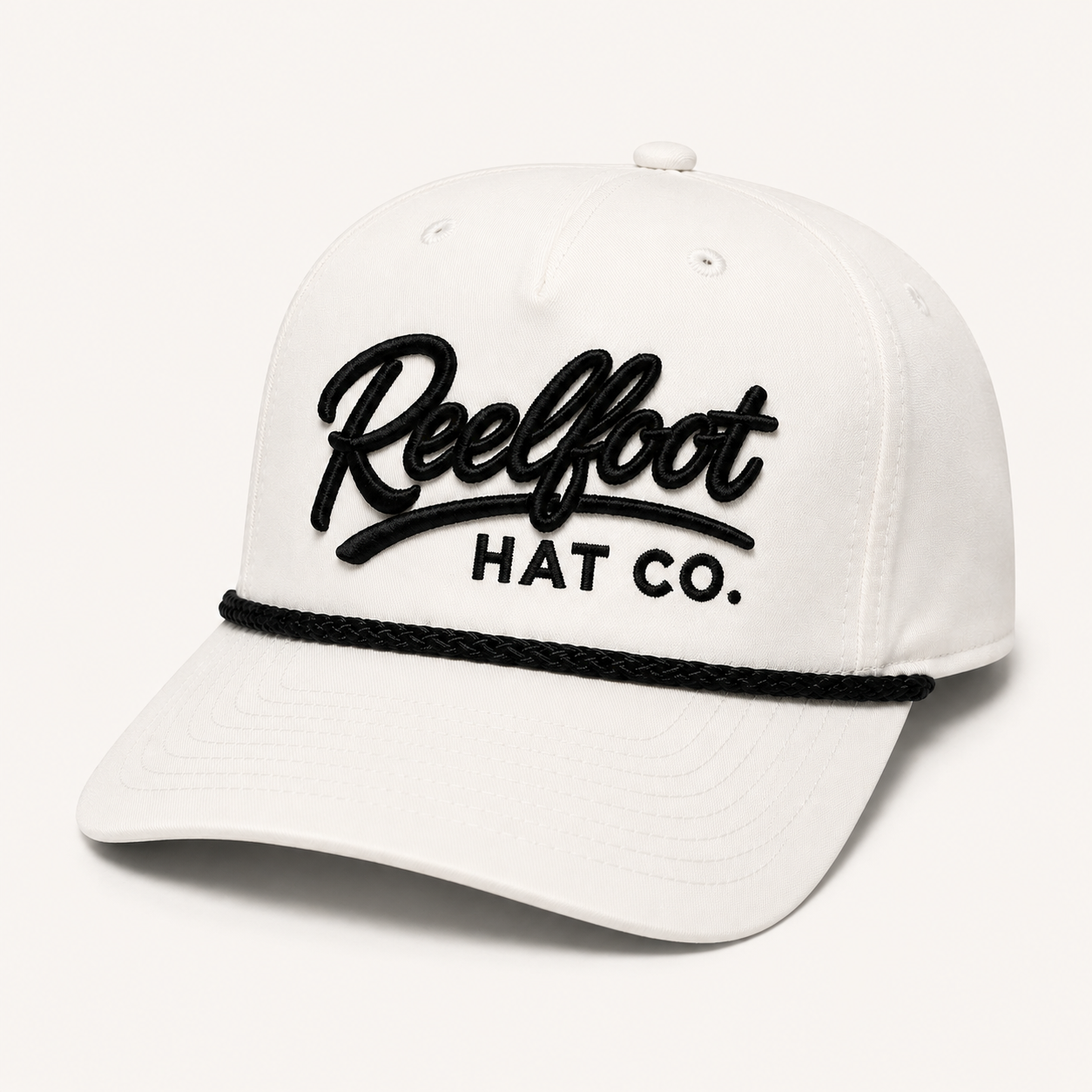 RHC WHITE & BLACK 3D ROPE HAT