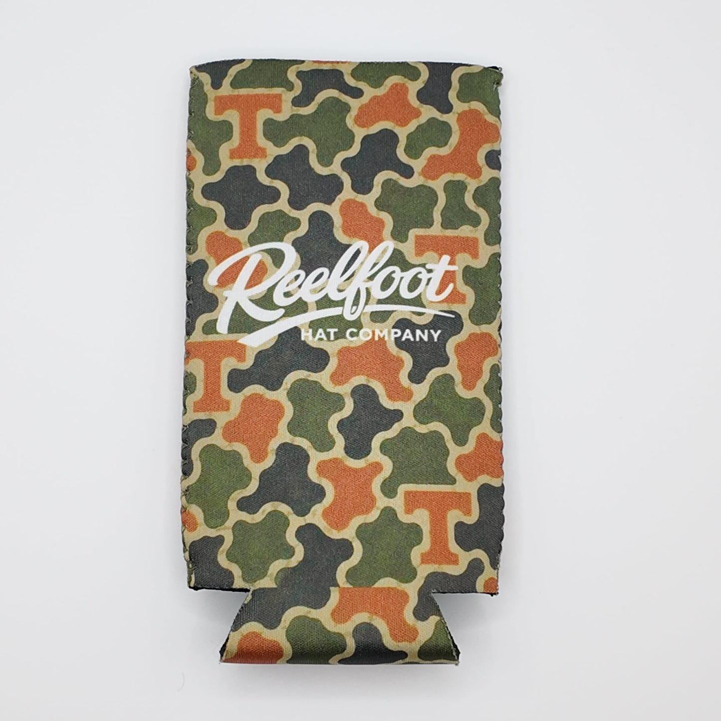 Reelfoot Tennessee Camo 12 oz Slim Can Koozie