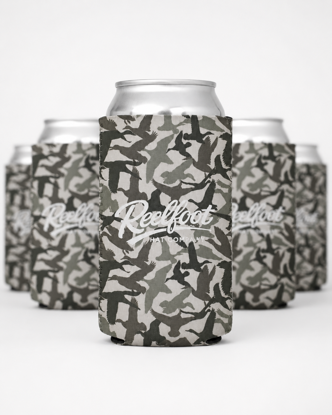 Reelfoot Flying Duck 12 oz Slim Can Koozie